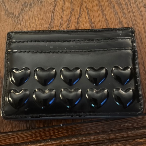Marc Jacobs Black Quilted Heart Card Holder - Picture 2 of 2